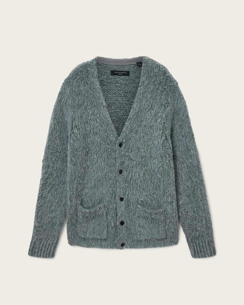 AllSaints Tobie Wool Cardigan Nordic Green