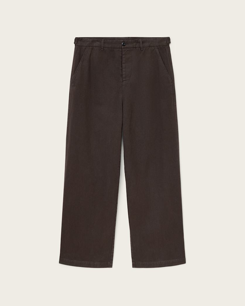 AllSaints Juku Loose Fit Pants Trail Brown