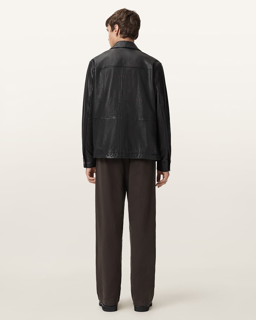 AllSaints Juku Loose Fit Pants Trail Brown