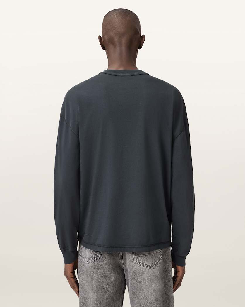 AllSaints Cole Crew Neck Sweat Washed Black