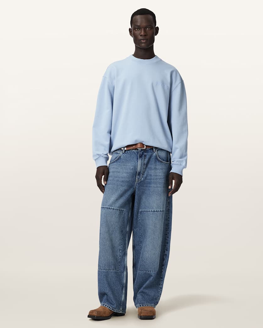 AllSaints Odyssey Crew Neck Sweatshirt Spring Green
