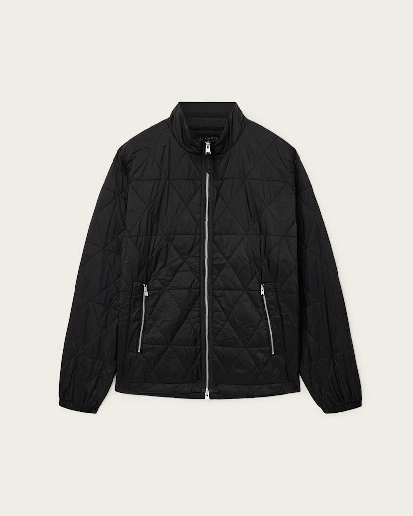 AllSaints Tribex Matte Quilted Jacket Black