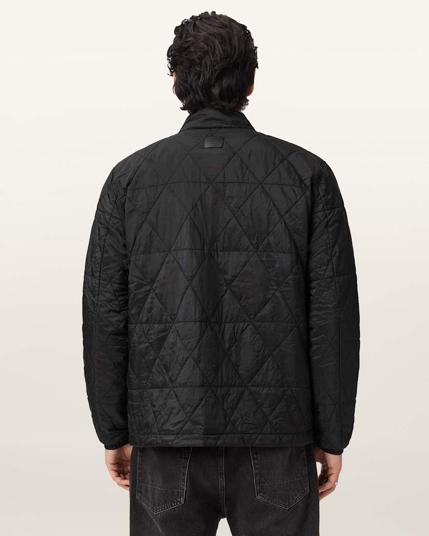AllSaints Tribex Matte Quilted Jacket Black