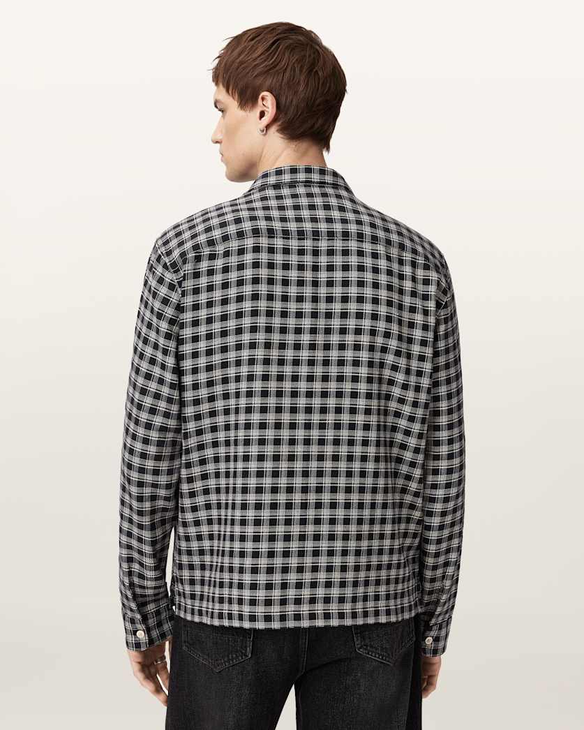 AllSaints Horton Long Sleeve Shirt Salem Black