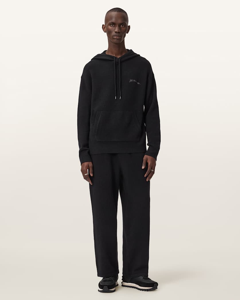 AllSaints Odessa Embroidered Sweatpants Black