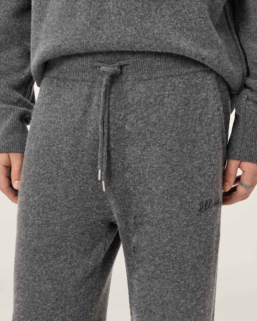 AllSaints Odessa Embroidered Sweatpants Black