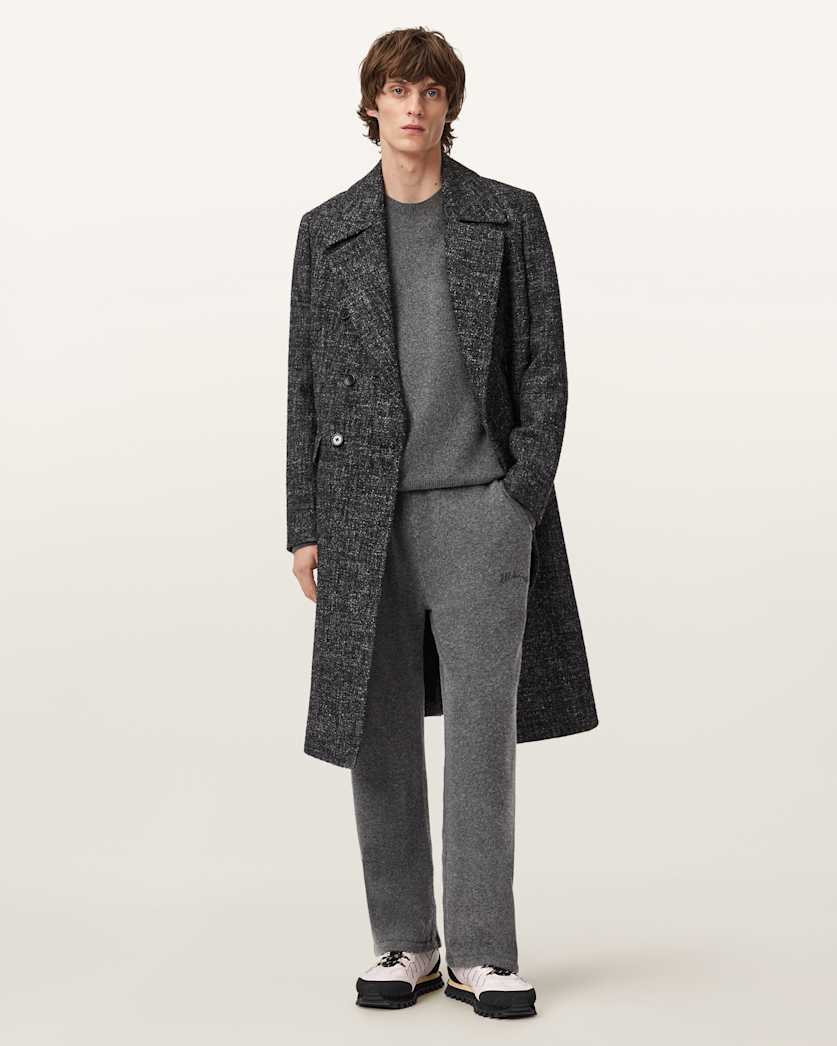 AllSaints Odessa Embroidered Sweatpants Black