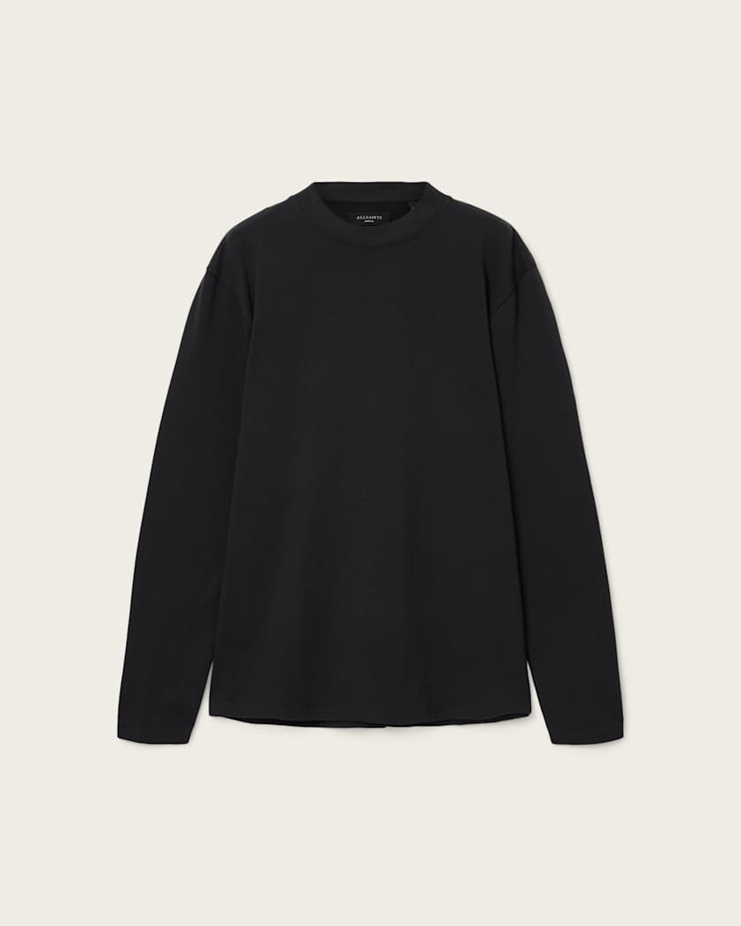 AllSaints Nero Long Sleeve T Shirt Chalk White