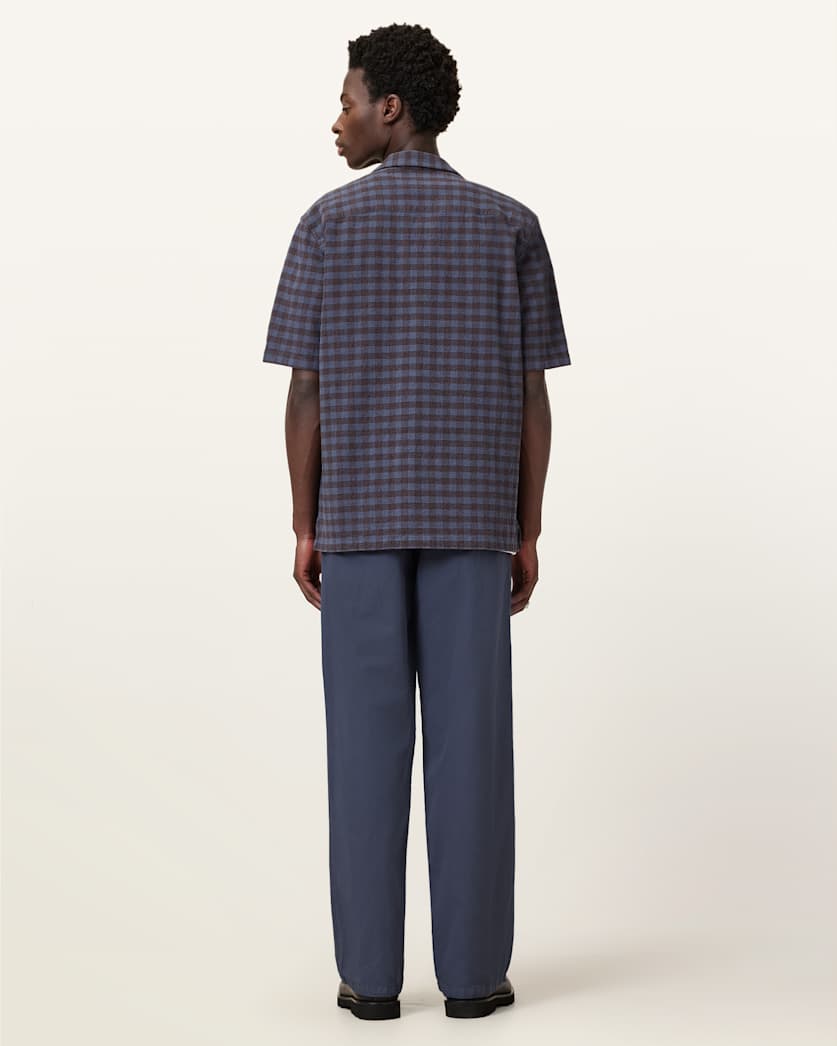 AllSaints Hanbury Straight Fit Pants Odyssey Blue