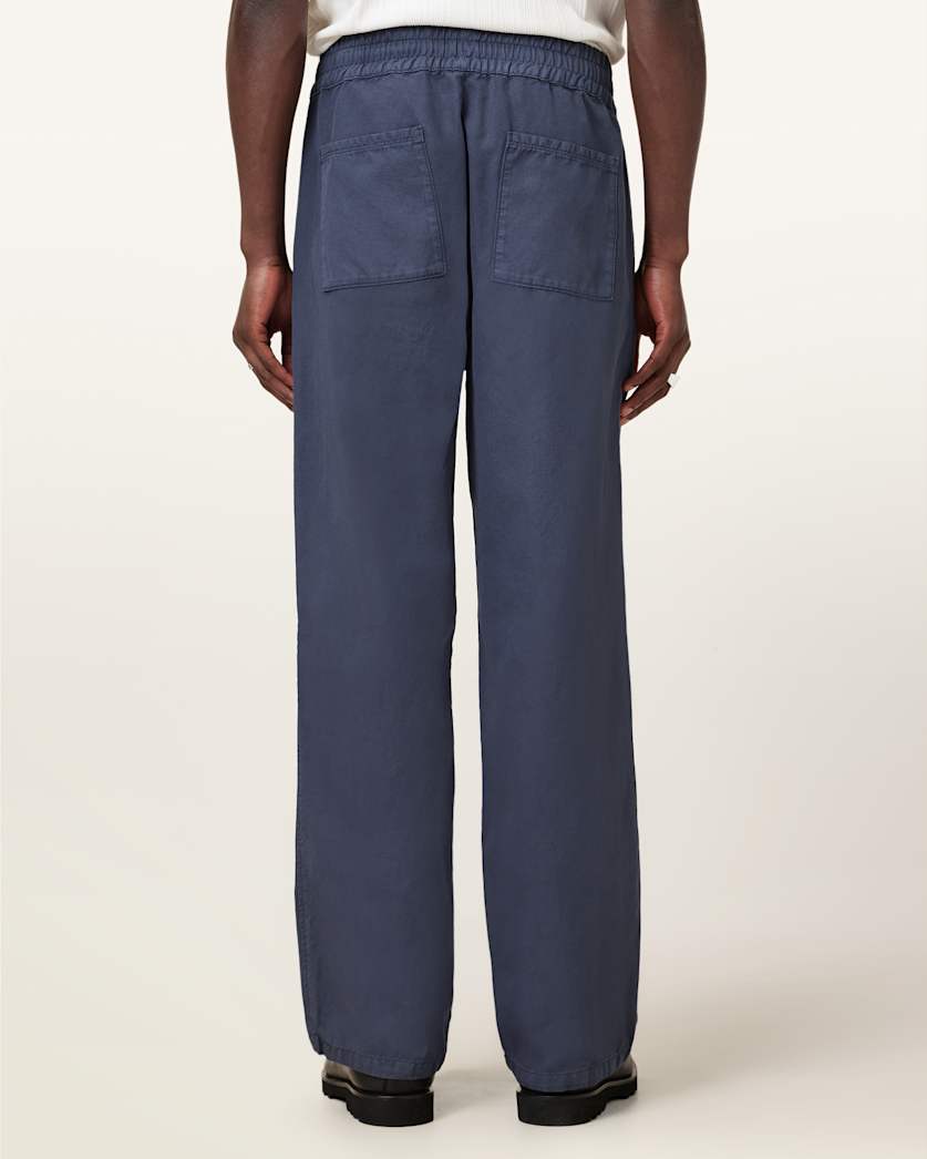 AllSaints Hanbury Straight Fit Pants Odyssey Blue
