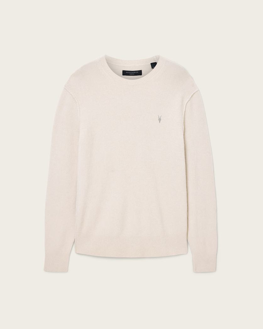 AllSaints Statten Ramskull Crew Neck Sweater Black