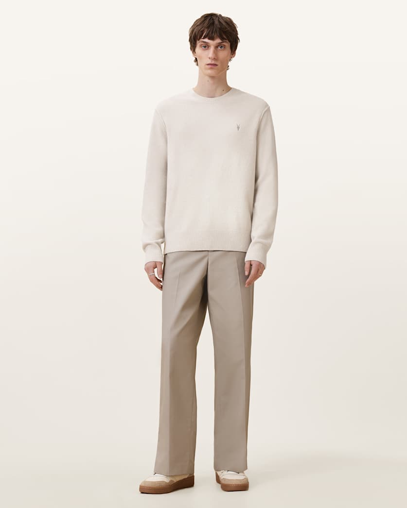 AllSaints Statten Ramskull Crew Neck Sweater Black