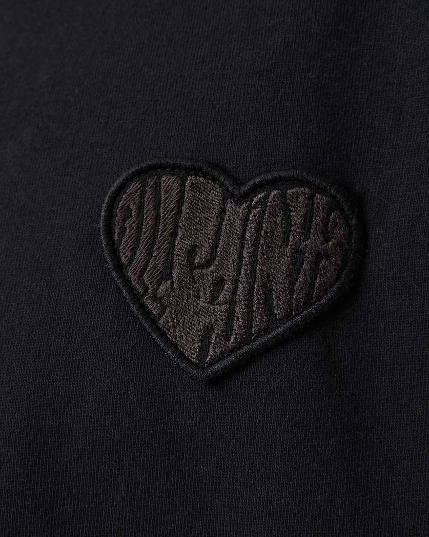 AllSaints Lover Short Sleeve Oversized T Shirt Washed Black