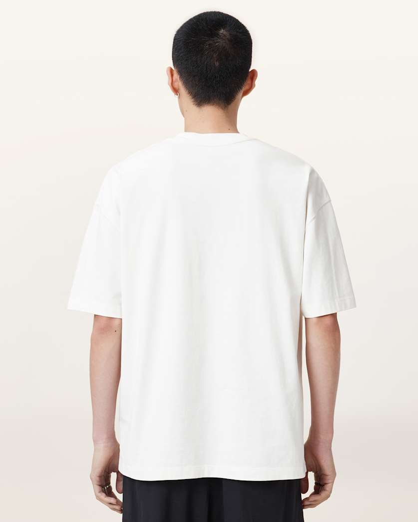 AllSaints Lover Short Sleeve Oversized T Shirt Washed Black