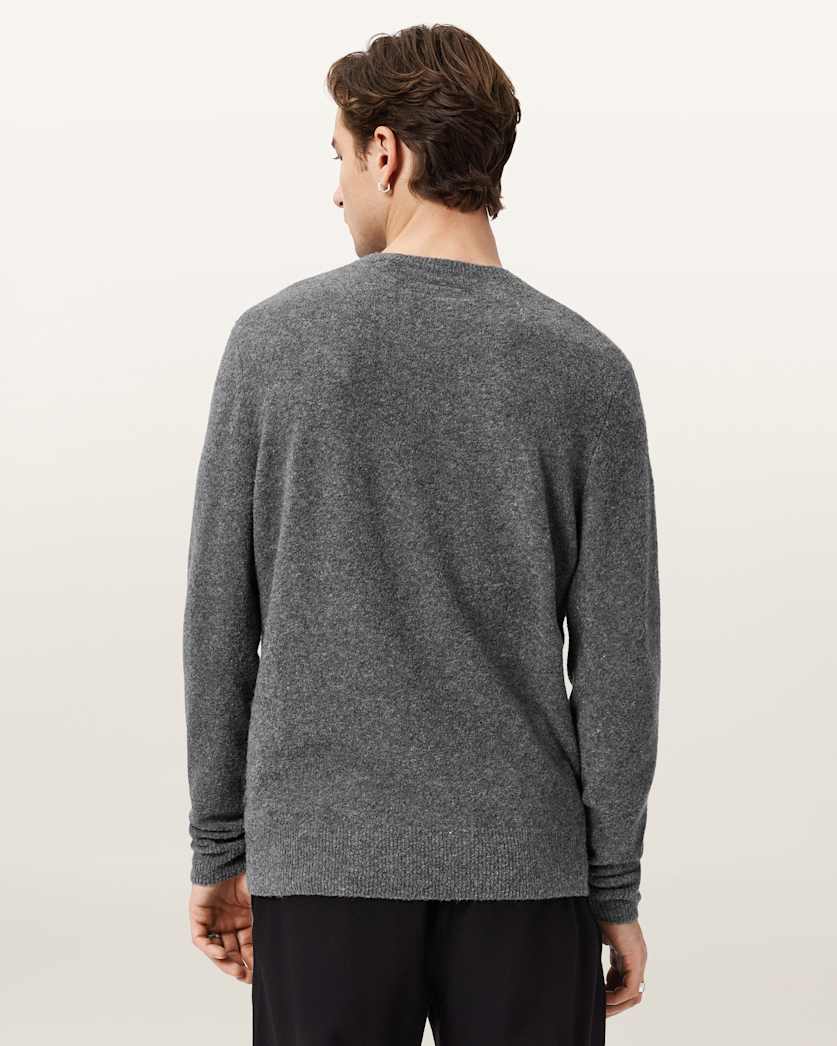 AllSaints Lobke Ramskull Crew Neck Sweater Charcoal Grey