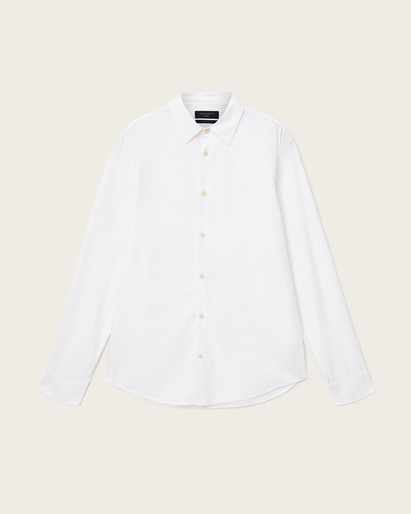 AllSaints Heartsaints Long Sleeve Shirt White