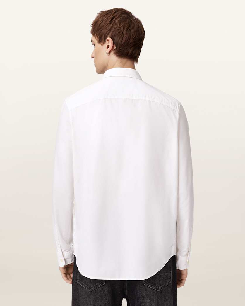 AllSaints Heartsaints Long Sleeve Shirt White