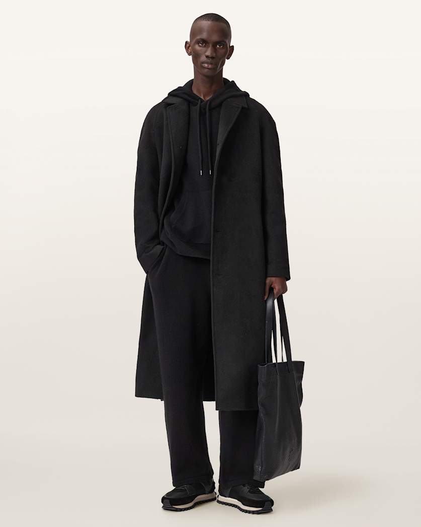 AllSaints Odessa Embroidered Hoodie Black