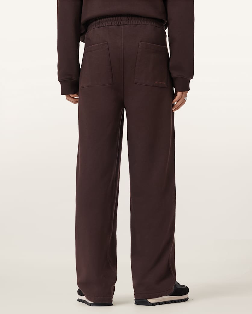AllSaints Icon Straight Leg Sweatpants Plum Brown