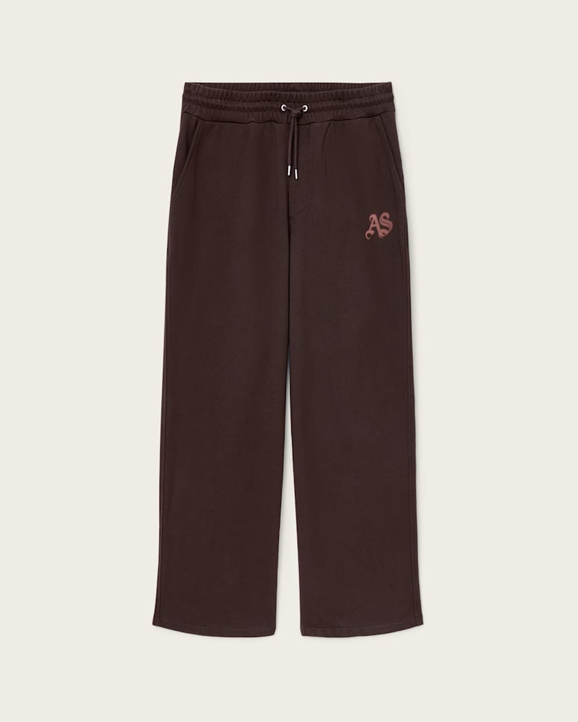 AllSaints Icon Straight Leg Sweatpants Plum Brown