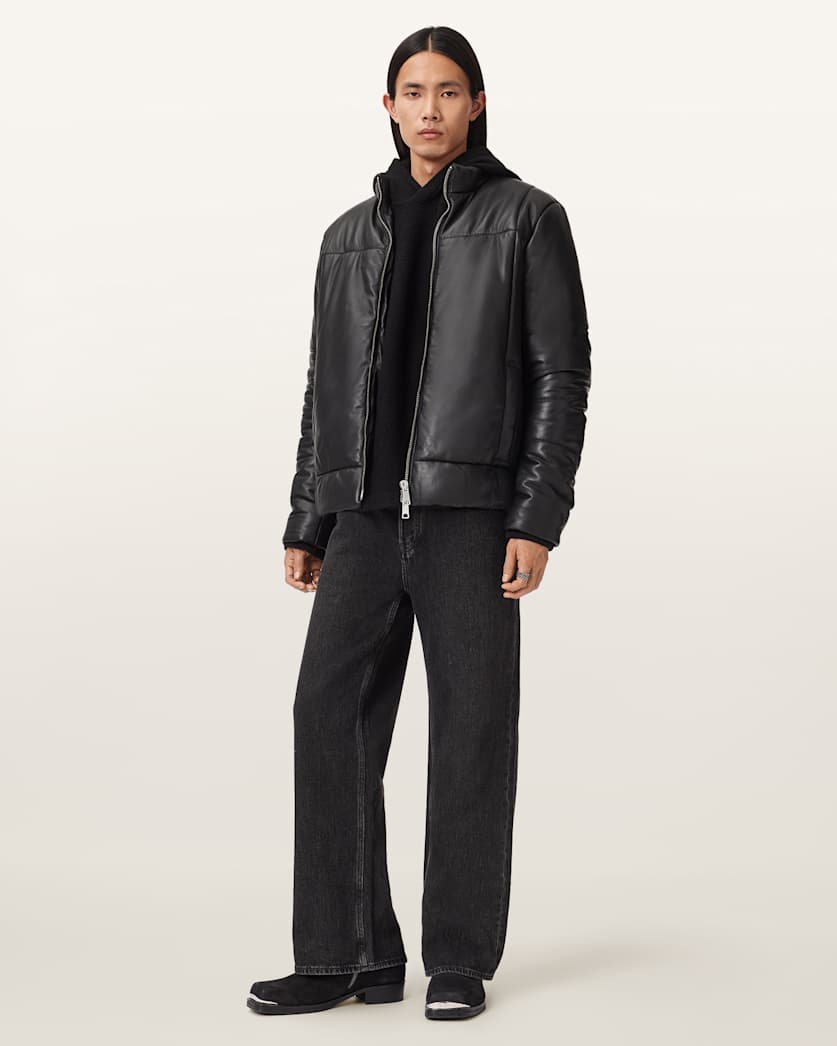 AllSaints Furse Boxy Puffer Jacket Black