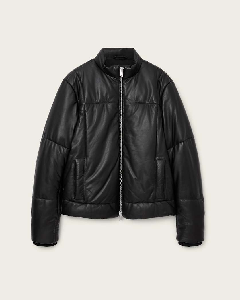 AllSaints Furse Boxy Puffer Jacket Black
