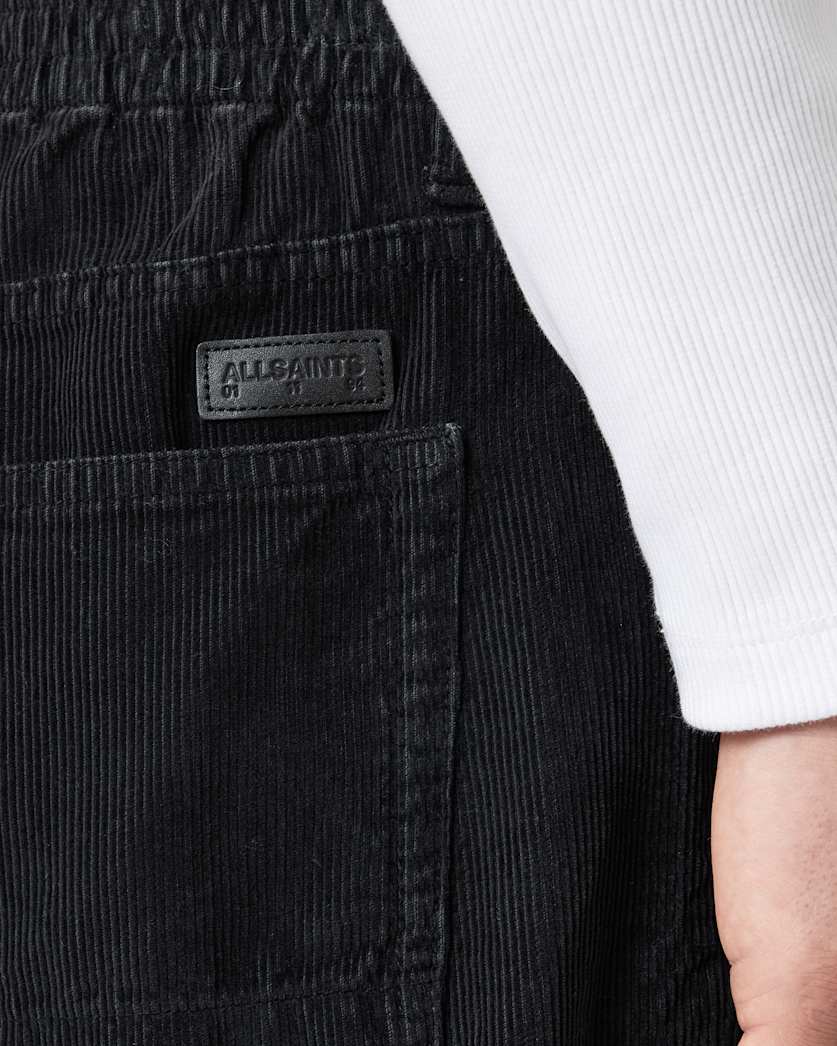 AllSaints Sabbath Mid Rise Cord Pants Pebble White