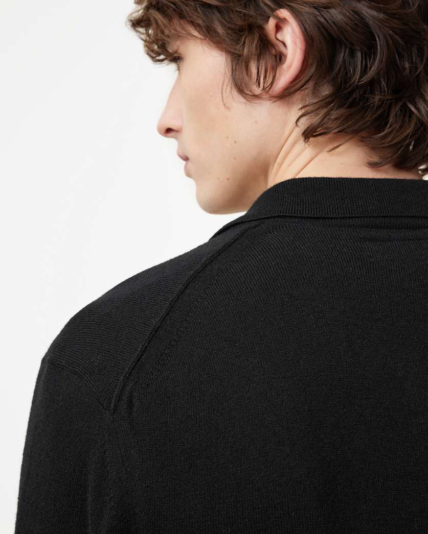 AllSaints Kilburn Ramskull Cardigan Black