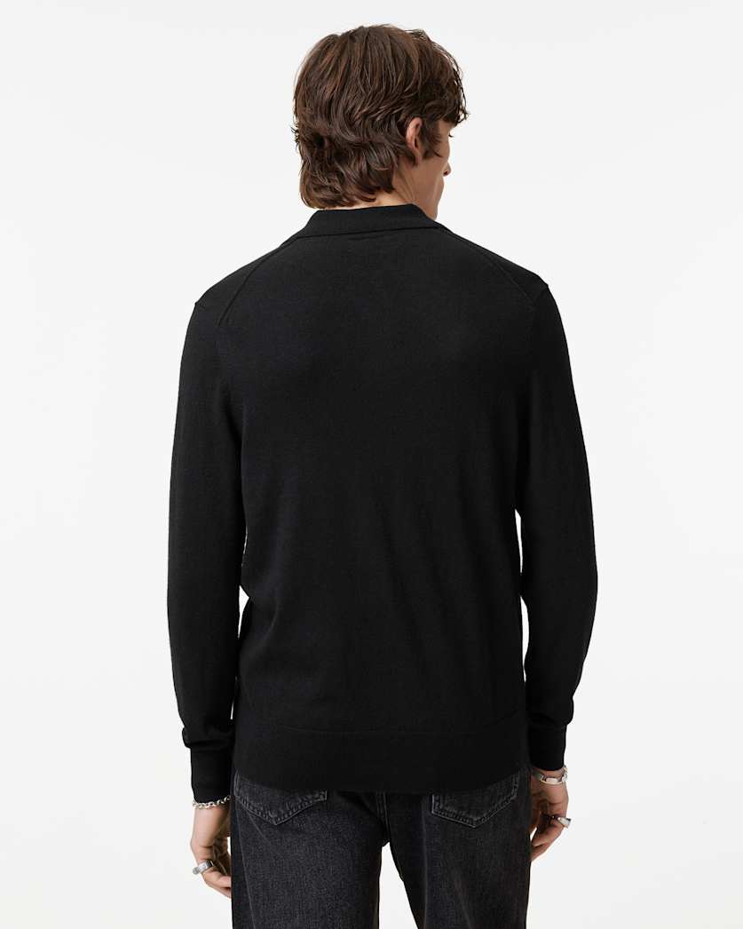 AllSaints Kilburn Ramskull Cardigan Black