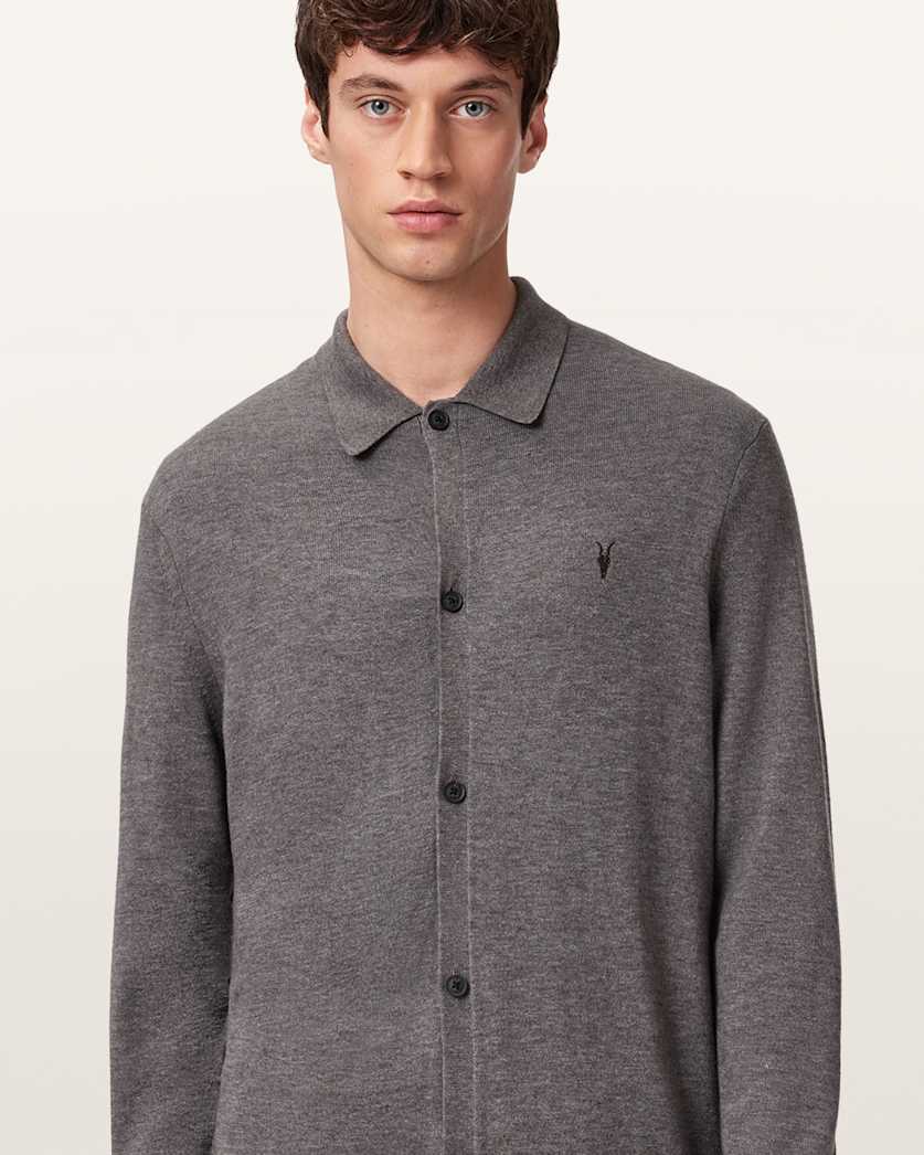 AllSaints Kilburn Ramskull Cardigan Black