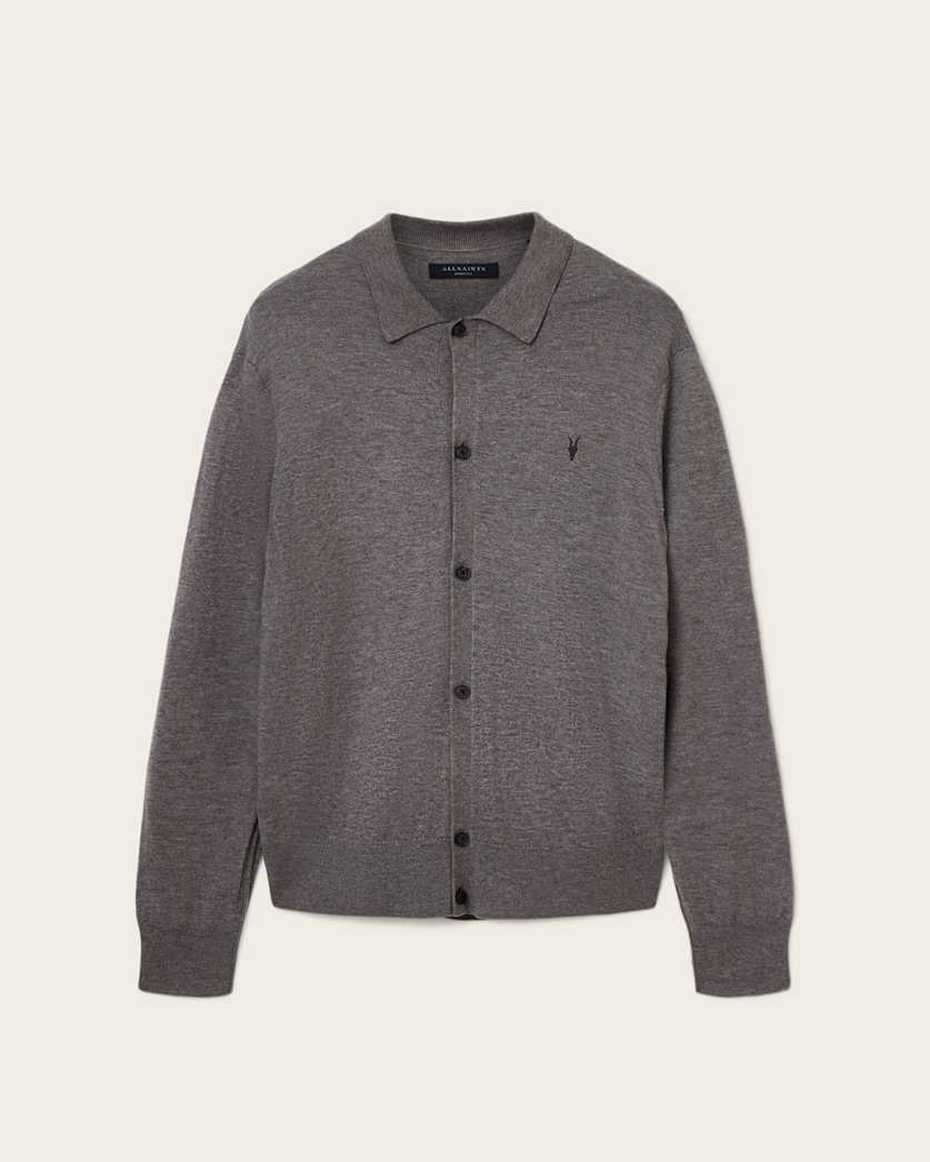 AllSaints Kilburn Ramskull Cardigan Black