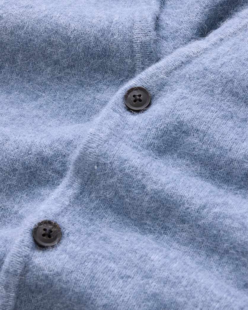AllSaints Renn Wool Blend Cardigan Damson Blue