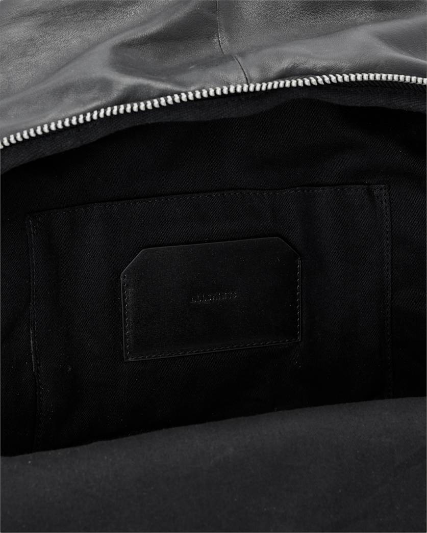 AllSaints Finn Leather Backpack Black