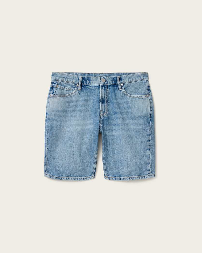 AllSaints Switch Slim Fit Denim Shirts Light Indigo