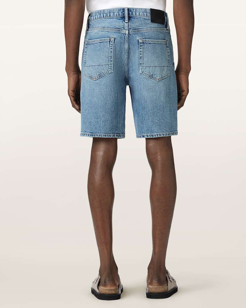 AllSaints Switch Slim Fit Denim Shirts Light Indigo