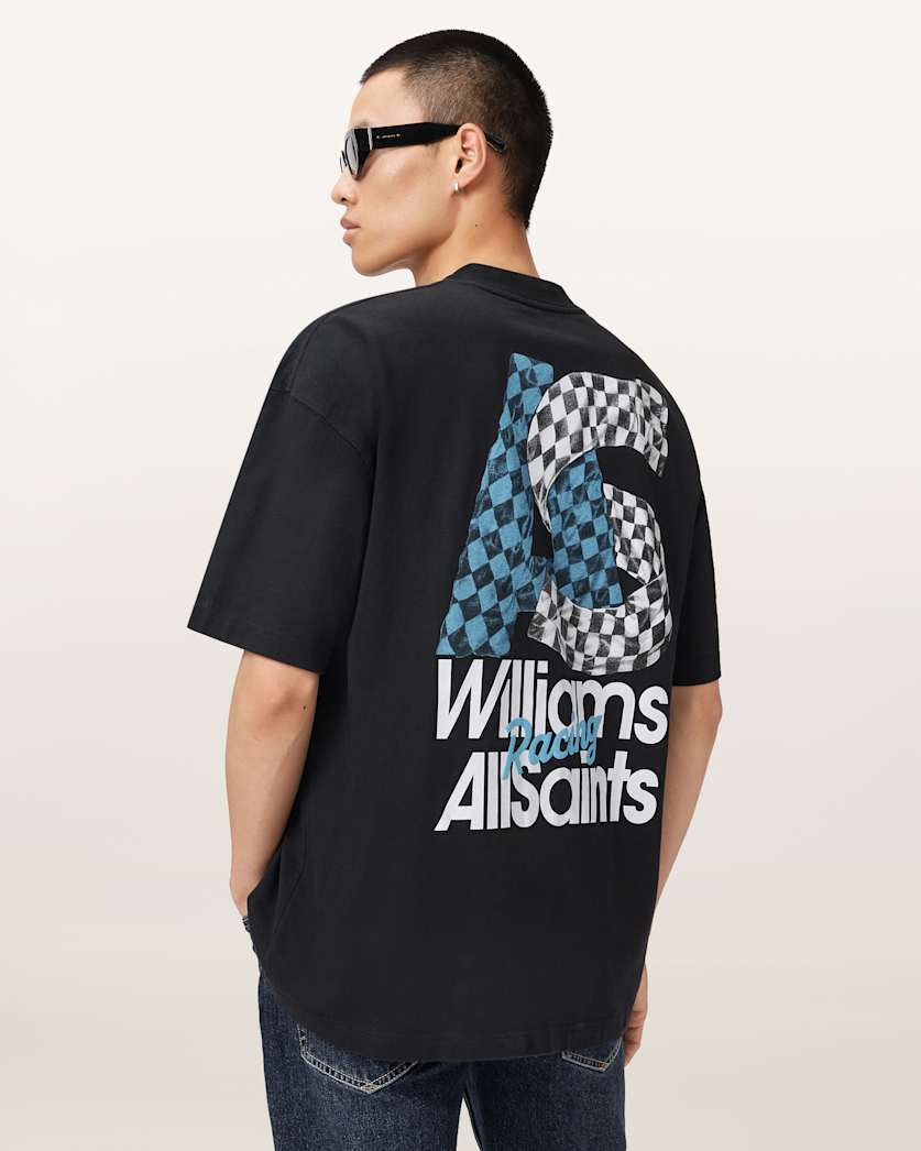 AllSaints Williams X Allsaints Pole Crew Neck T Shirt Washed Black