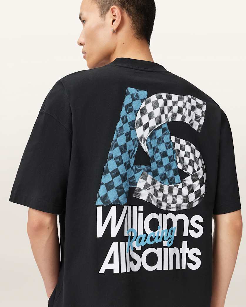 AllSaints Williams X Allsaints Pole Crew Neck T Shirt Washed Black