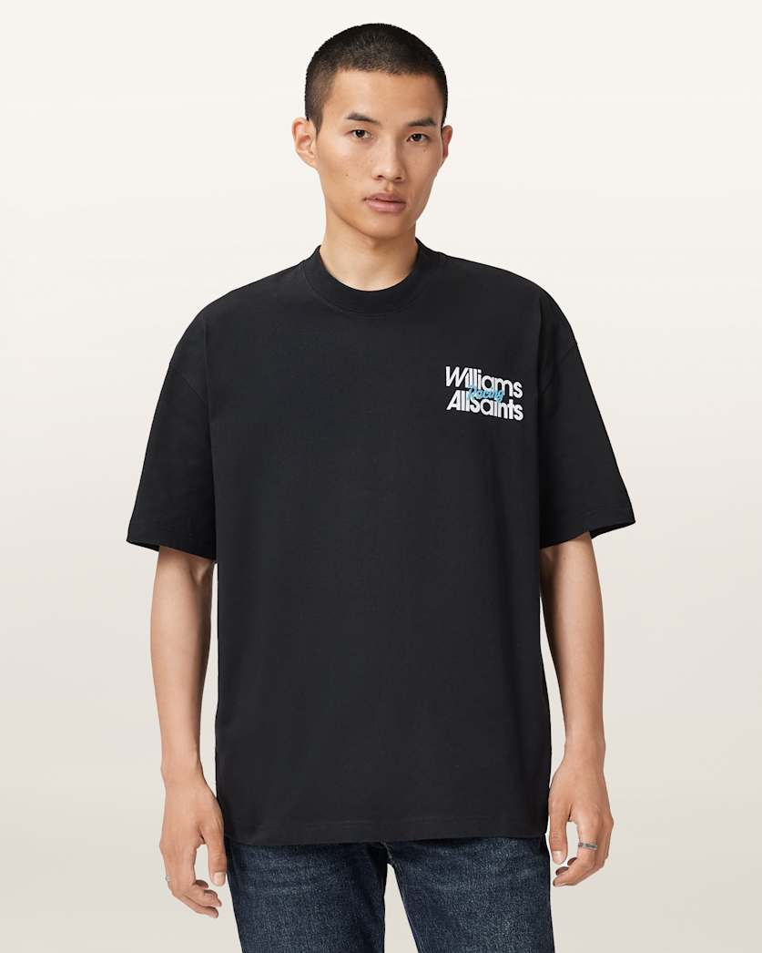 AllSaints Williams X Allsaints Pole Crew Neck T Shirt Washed Black