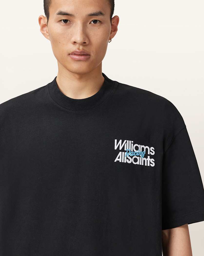 AllSaints Williams X Allsaints Pole Crew Neck T Shirt Washed Black
