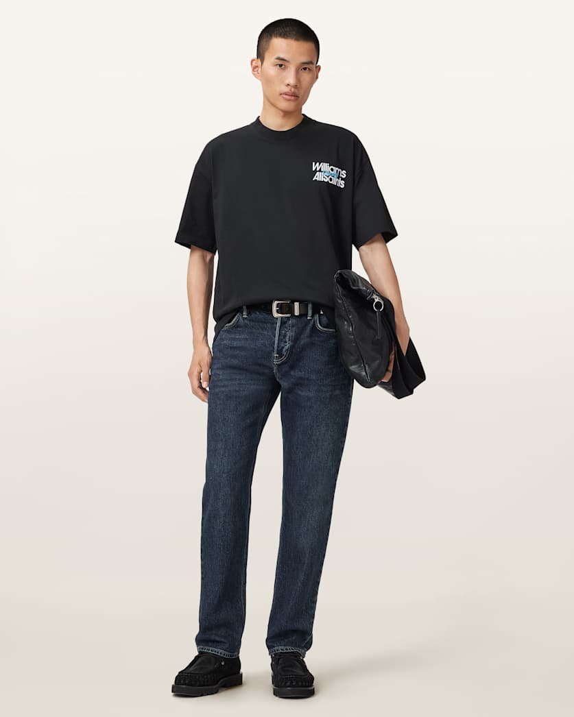 AllSaints Williams X Allsaints Pole Crew Neck T Shirt Washed Black