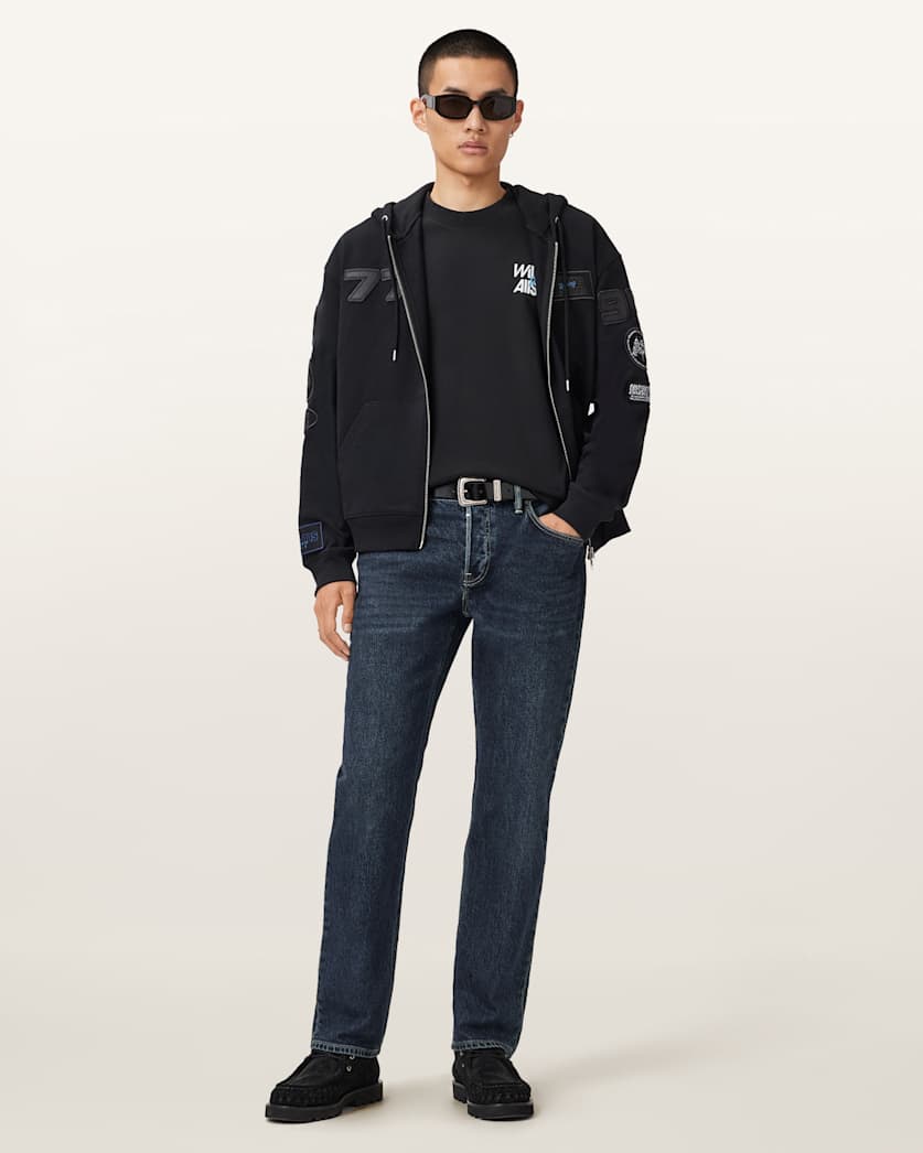 AllSaints Williams X Allsaints Pole Crew Neck T Shirt Washed Black