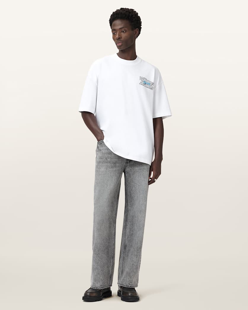 AllSaints Williams X Allsaints Pole Crew Neck T Shirt Washed Black