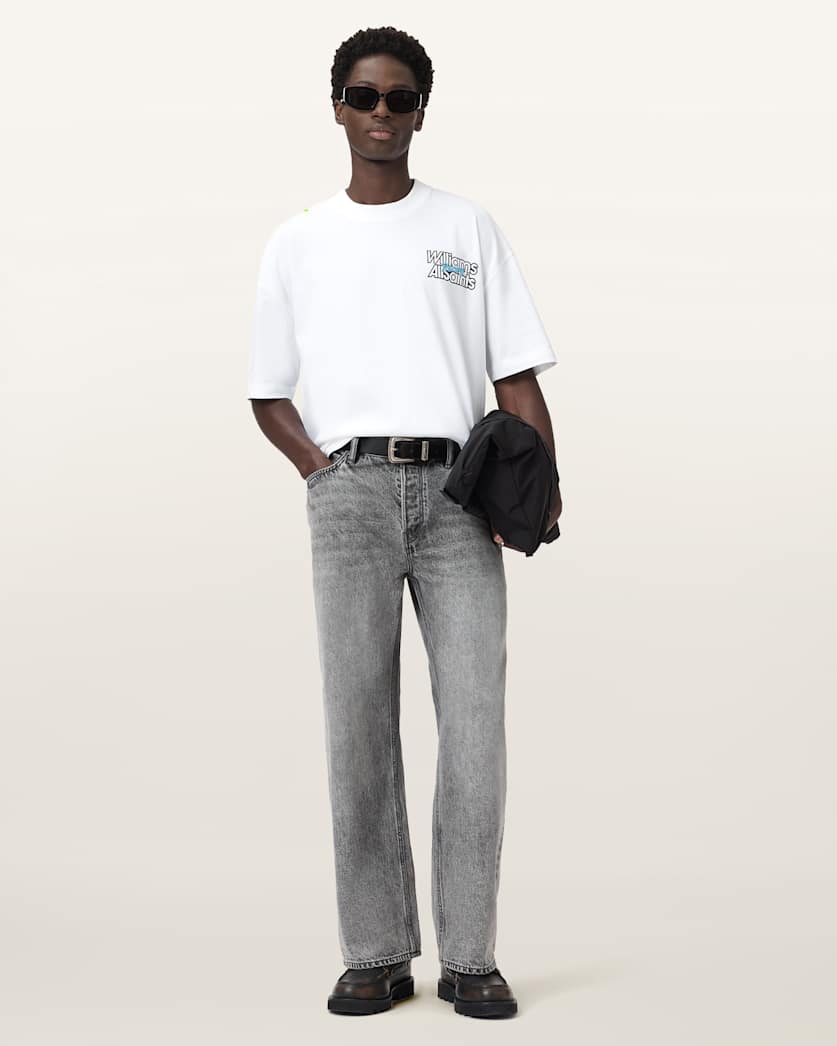 AllSaints Williams X Allsaints Pole Crew Neck T Shirt Washed Black