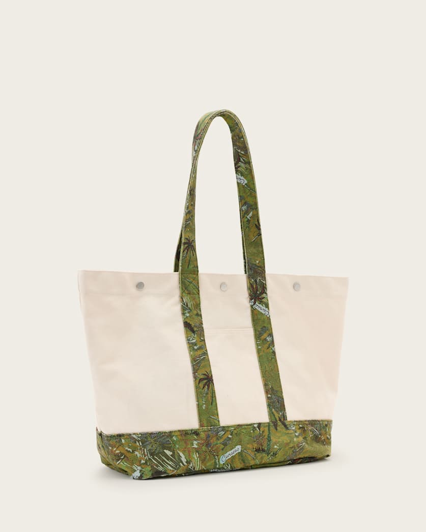 AllSaints Jett Beach Tote Bag Ecru