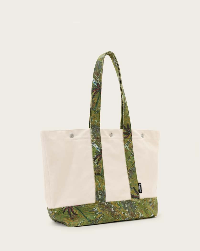AllSaints Jett Beach Tote Bag Ecru