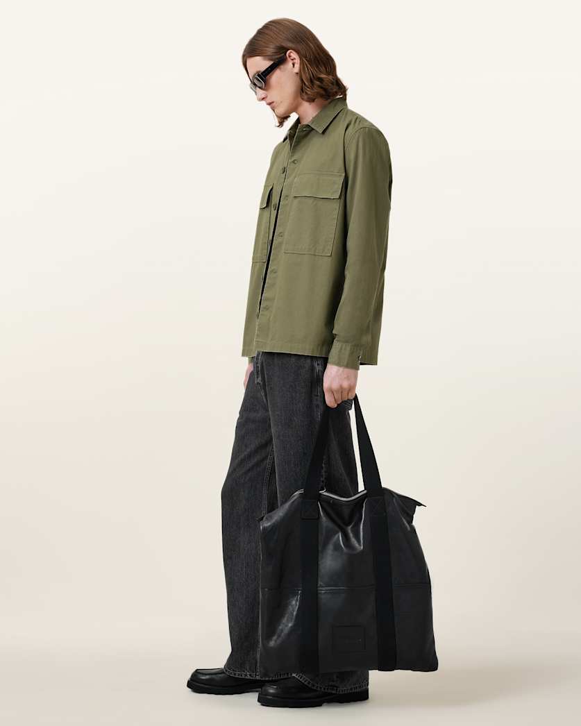 AllSaints Service Relaxed Fit Shirt Pastoral Green