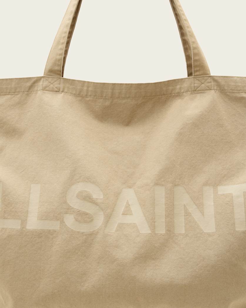 AllSaints Biggy Large Tote Bag Light Khaki