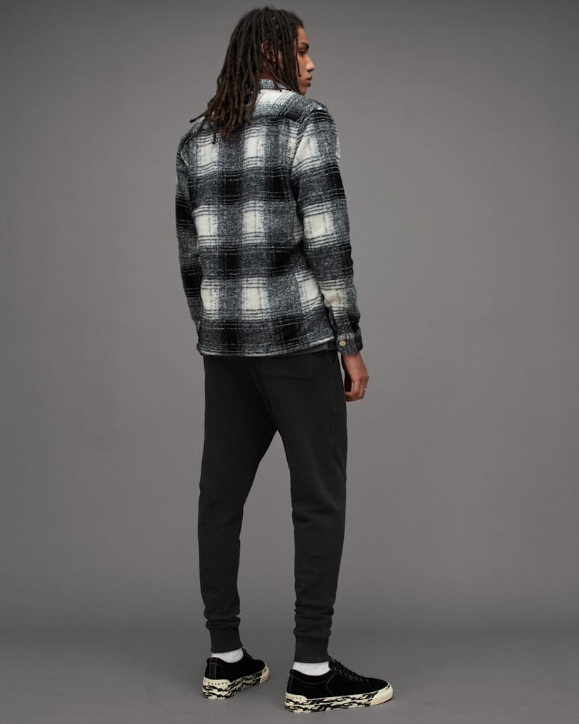AllSaints Raven Cuffed Slim Ramskull Sweatpants Black