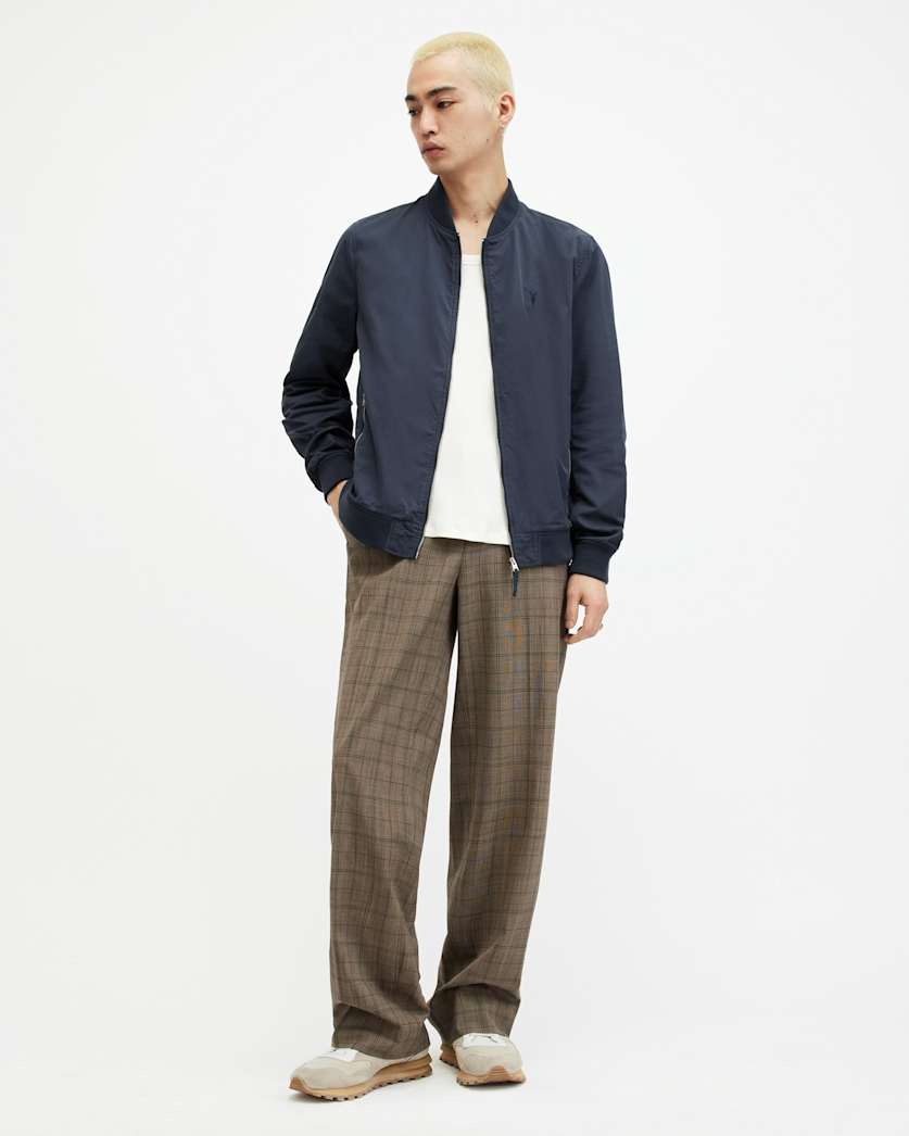 AllSaints Bassett Ramskull Bomber Jacket Black