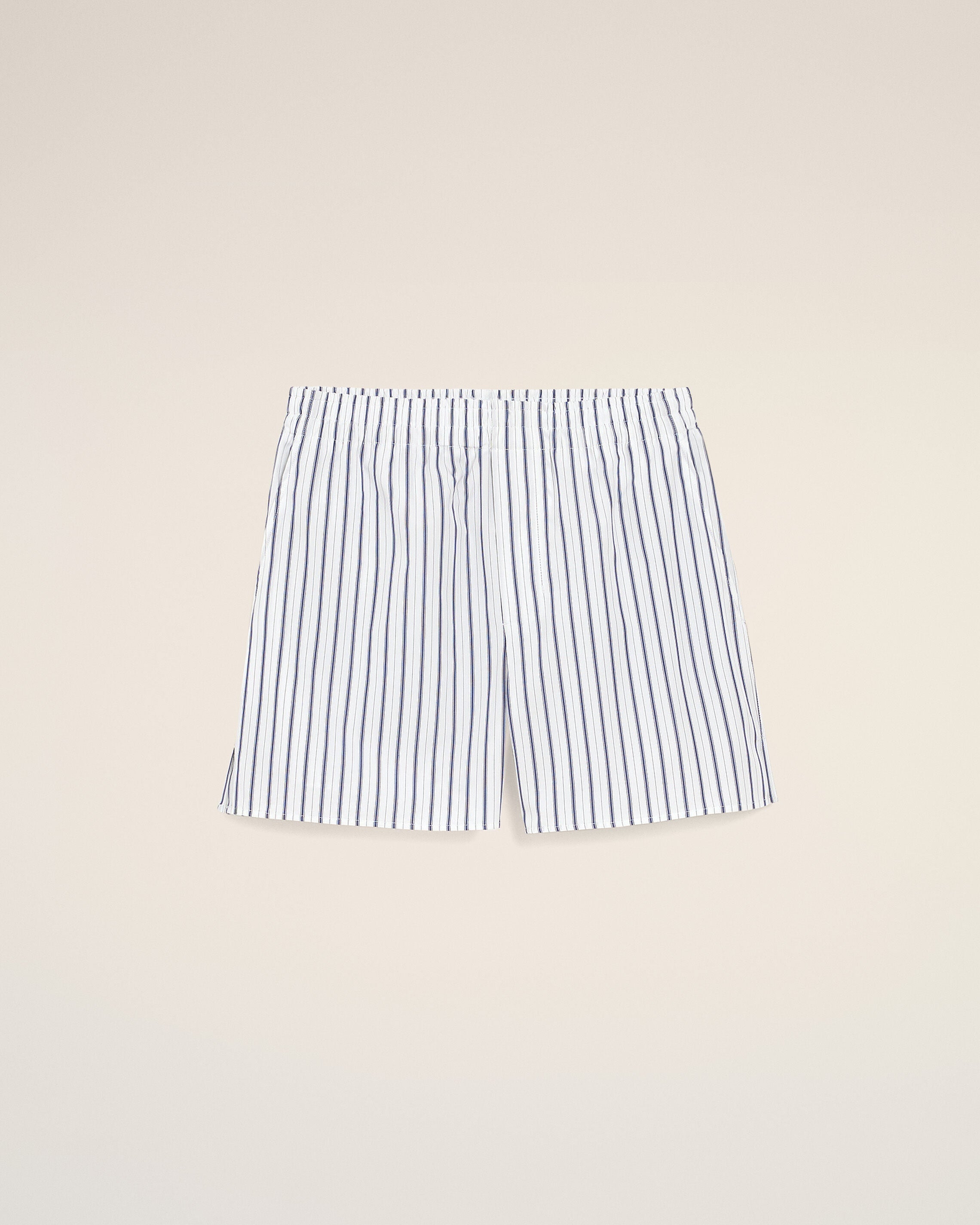 AmiParis White Cotton Elasticated Shorts